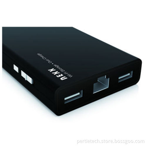 Power banks with the function as wireless routers and mobile hard disk